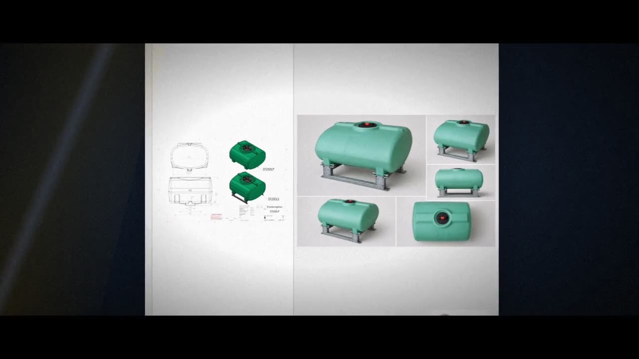 Enduraplas 250 Gallon Green Horizontal Sump Bottom Leg Tank w/ Frame video