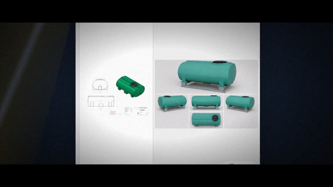 Enduraplas 300 Gallon Green Horizontal Sump Bottom Leg Tank w/ Frame video