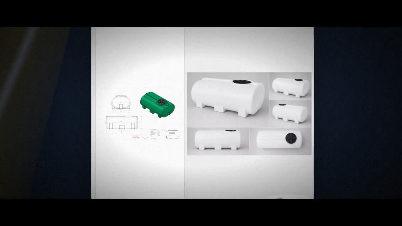 Enduraplas 300 Gallon White Horizontal Sump Bottom Leg Tank video