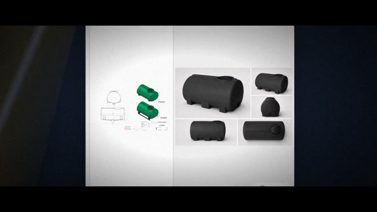 Enduraplas 400 Gallon Black Horizontal Sump Bottom Leg Tank video