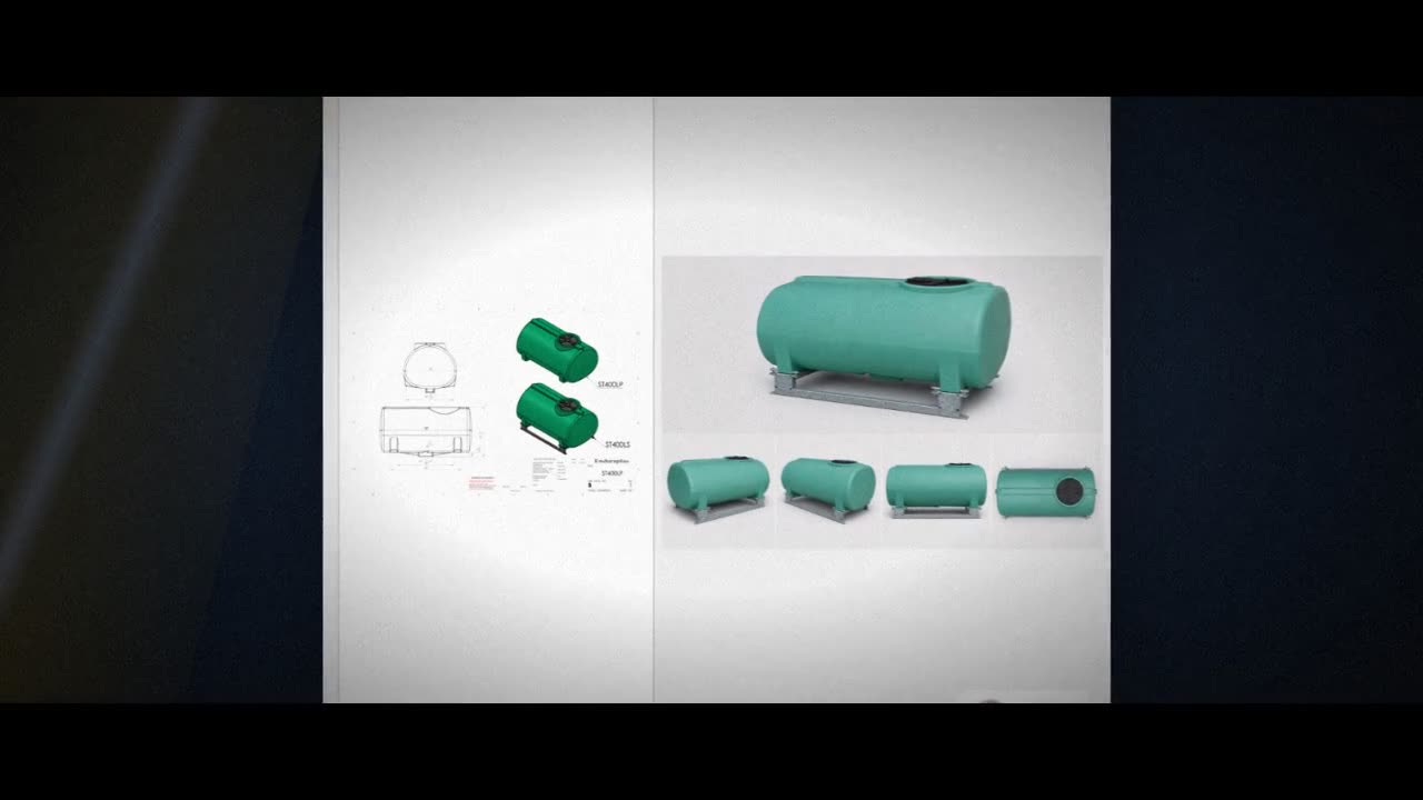 Enduraplas 400 Gallon Green Horizontal Sump Bottom Leg Tank w/ Frame video
