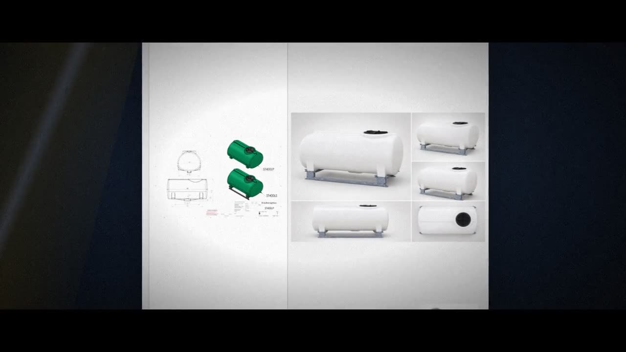 Enduraplas 400 Gallon White Horizontal Sump Bottom Leg Tank w/ Frame video