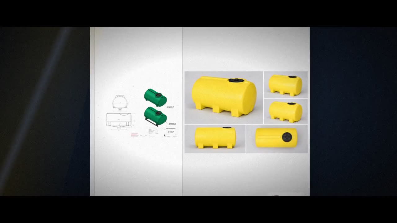 Enduraplas 400 Gallon Yellow Horizontal Sump Bottom Leg Tank video