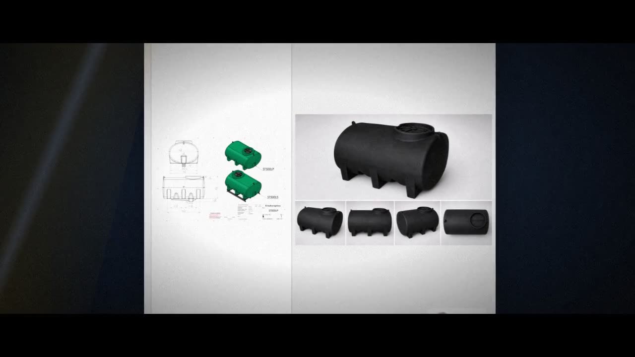 Enduraplas 500 Gallon Black Horizontal Sump Bottom Leg Tank video