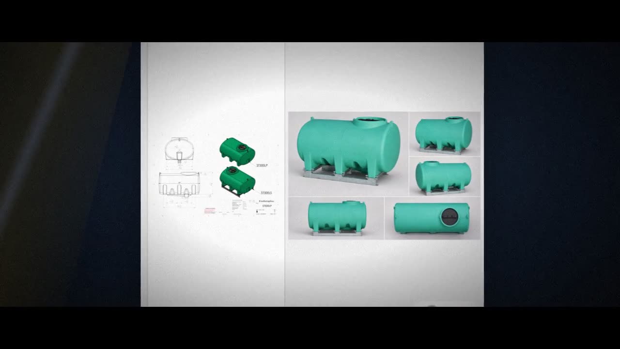 Enduraplas 500 Gallon Green Horizontal Sump Bottom Leg Tank w/ Frame video