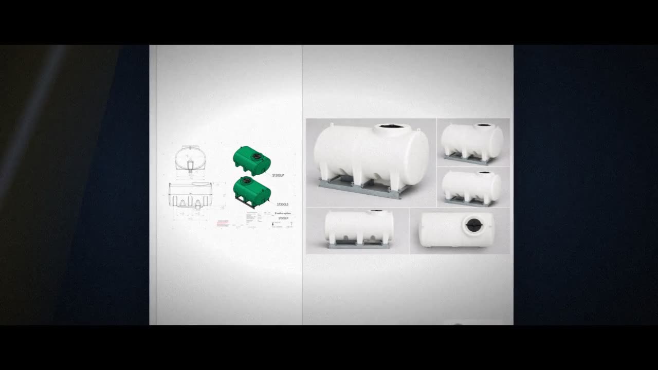 Enduraplas 500 Gallon White Horizontal Sump Bottom Leg Tank w/ Frame video
