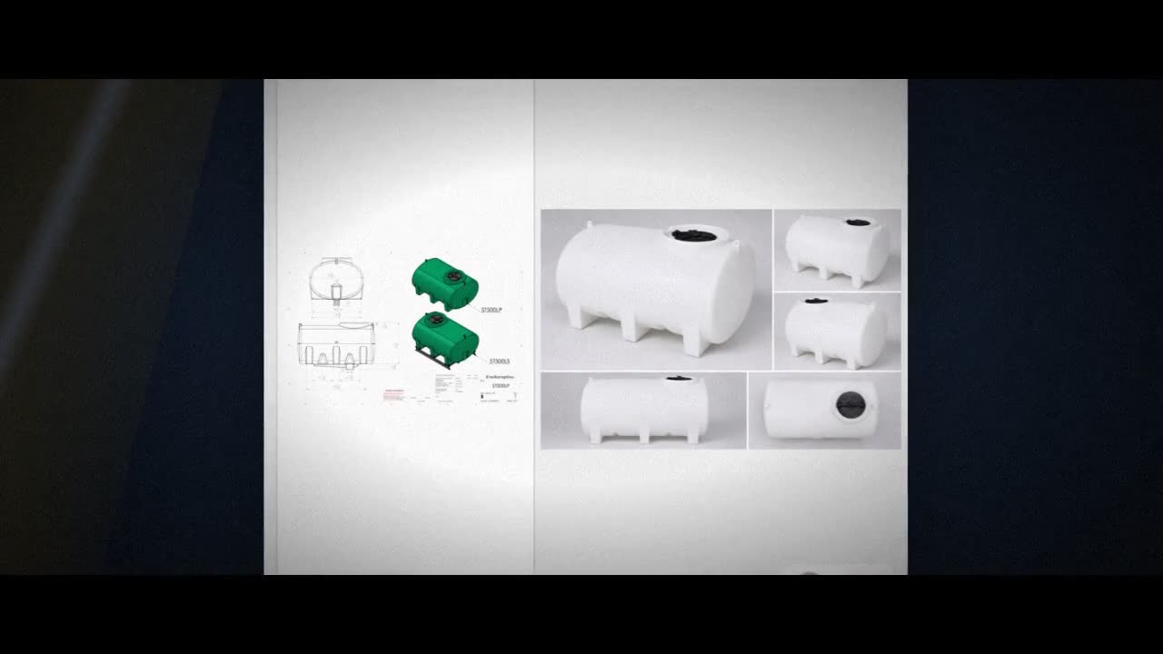 Enduraplas 500 Gallon White Horizontal Sump Bottom Leg Tank video