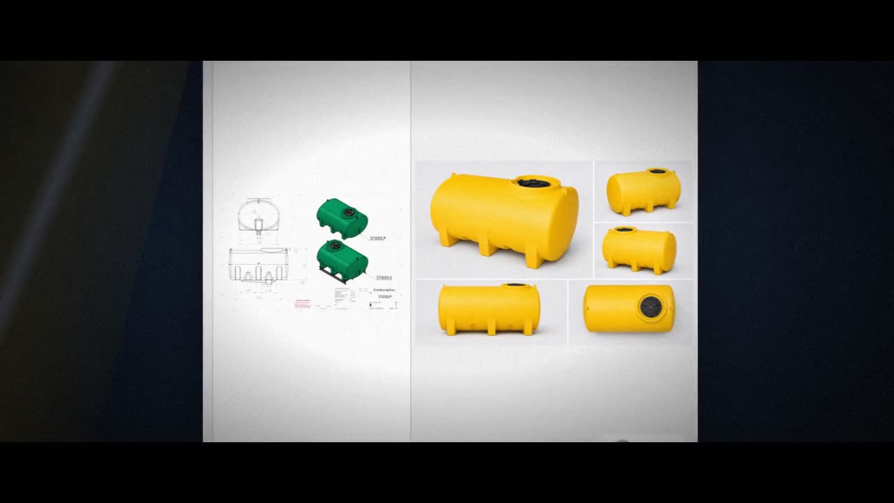 Enduraplas 500 Gallon Yellow Horizontal Sump Bottom Leg Tank video