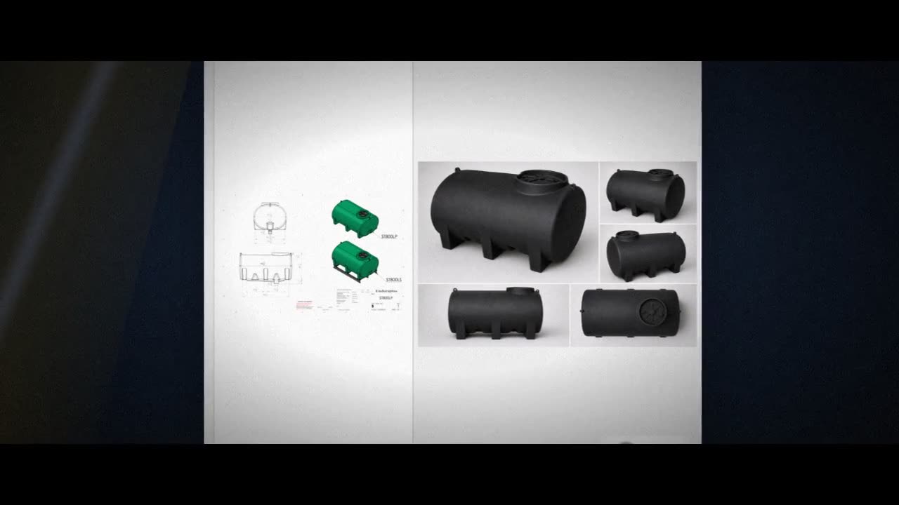 Enduraplas 800 Gallon Black Horizontal Sump Bottom Leg Tank video