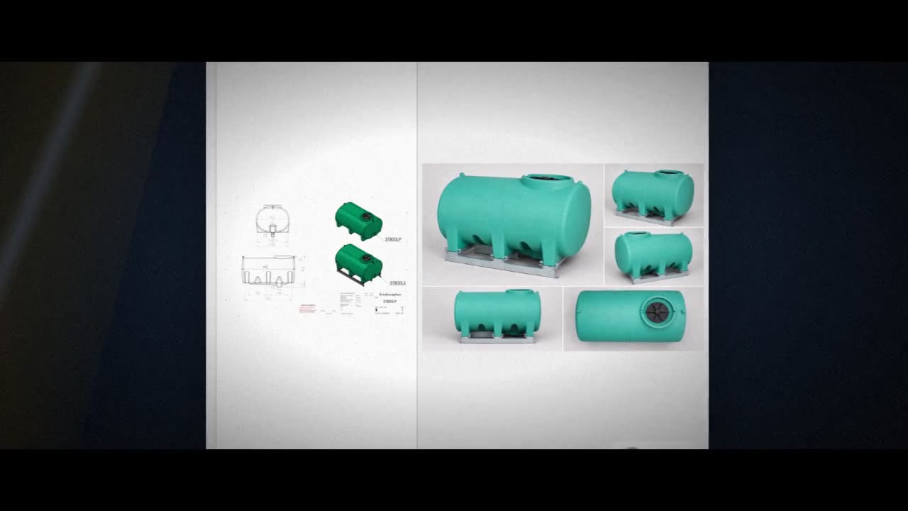 Enduraplas 800 Gallon Green Horizontal Sump Bottom Leg Tank w/ Frame video
