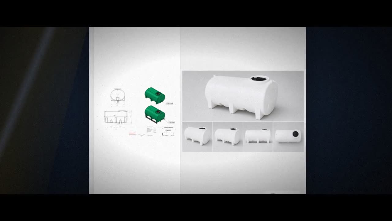 Enduraplas 800 Gallon White Horizontal Sump Bottom Leg Tank video