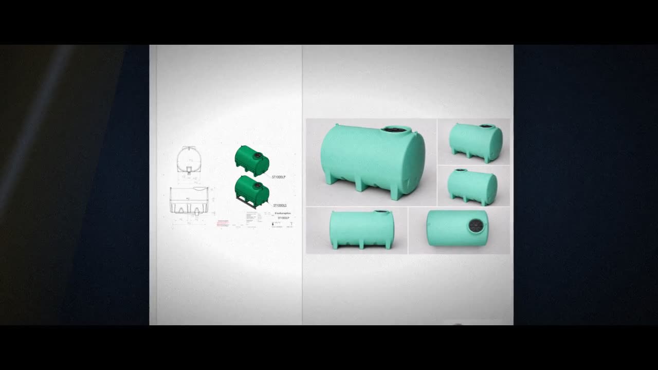 Enduraplas 1000 Gallon Green Horizontal Sump Bottom Leg Tank video