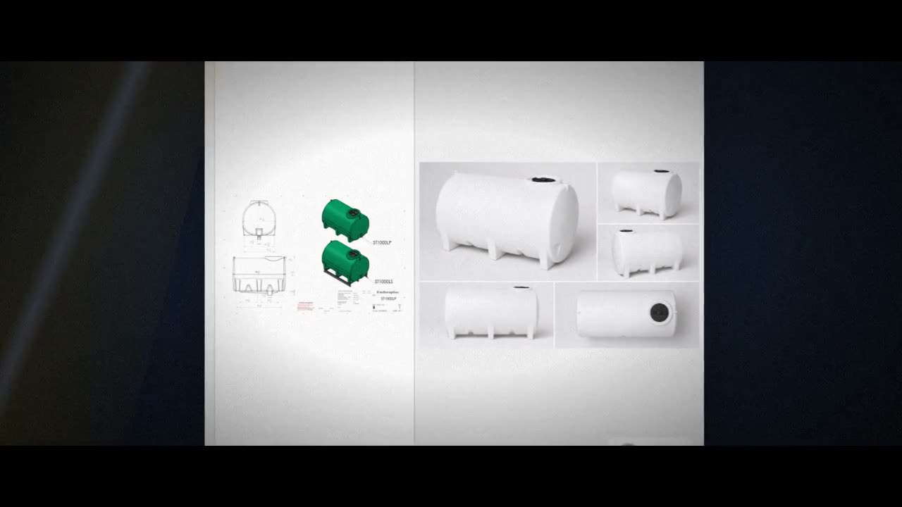 Enduraplas 1000 Gallon White Horizontal Sump Bottom Leg Tank video