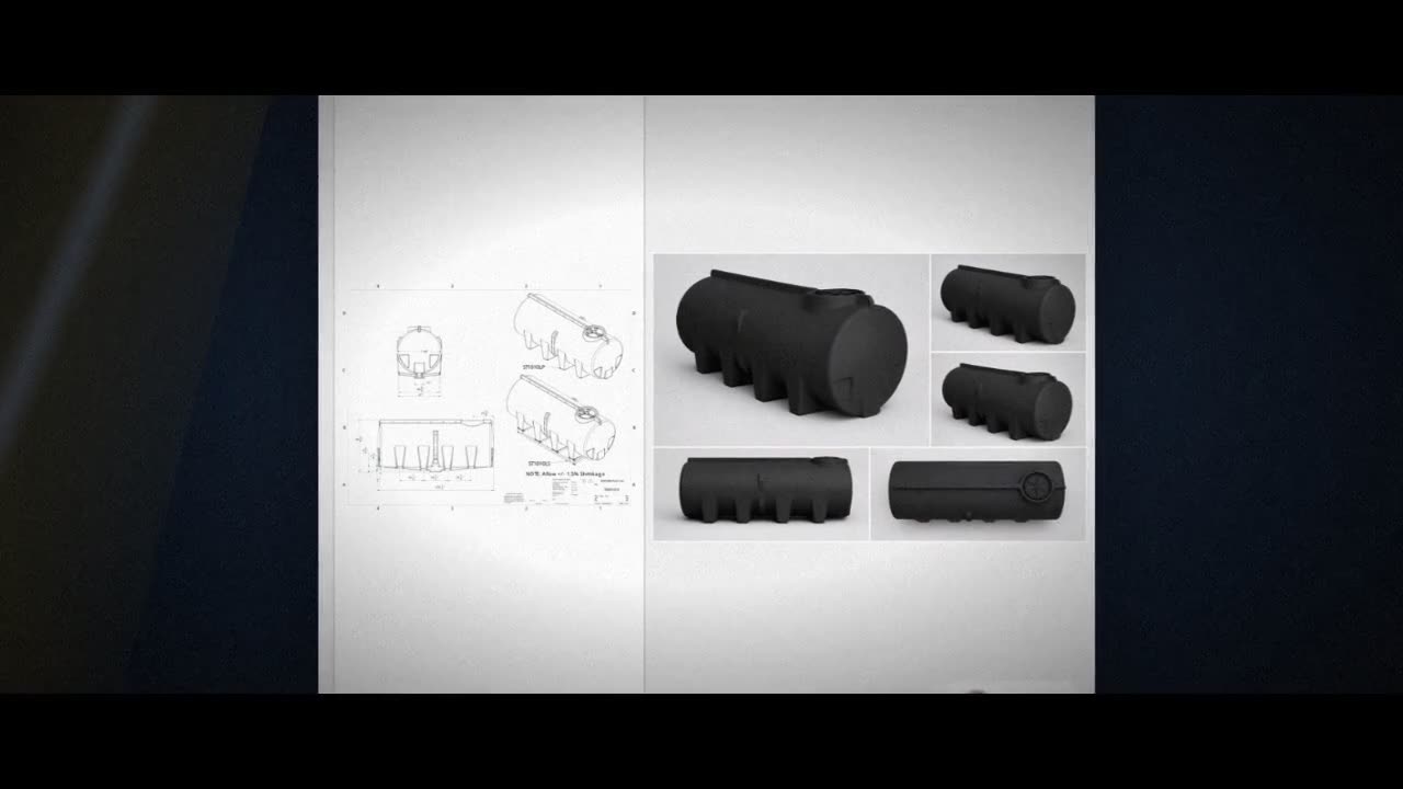 Enduraplas 1010 Gallon Black Horizontal Sump Bottom Leg Tank video