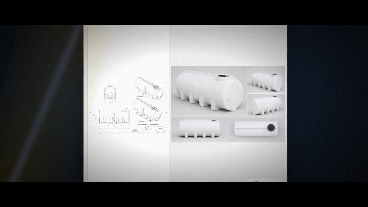 Enduraplas 1010 Gallon White Horizontal Sump Bottom Leg Tank video