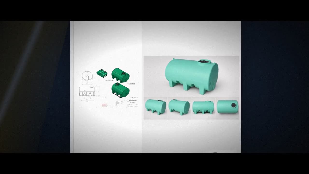 Enduraplas 1200 Gallon Green Horizontal Sump Bottom Leg Tank video