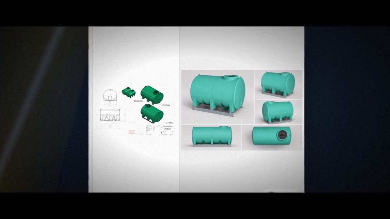 Enduraplas 1200 Gallon Green Horizontal Sump Bottom Leg Tank w/ Frame video