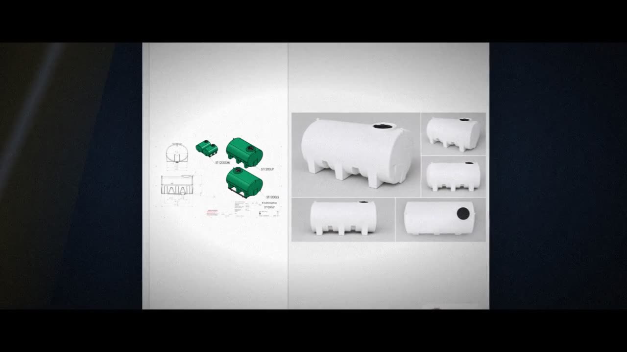 Enduraplas 1200 Gallon White Horizontal Sump Bottom Leg Tank video