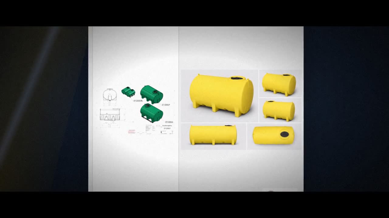 Enduraplas 1200 Gallon Yellow Horizontal Sump Bottom Leg Tank video
