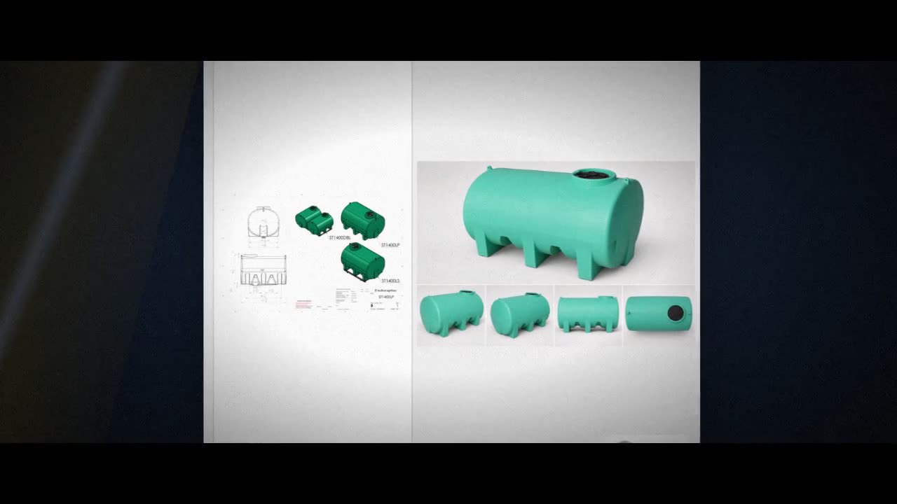 Enduraplas 1400 Gallon Green Horizontal Sump Bottom Leg Tank video