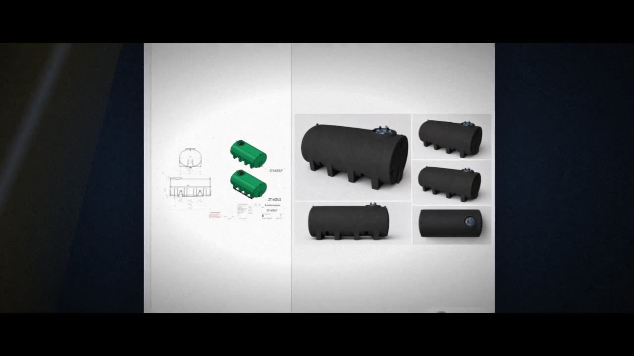 Enduraplas 1600 Gallon Black Horizontal Sump Bottom Leg Tank video