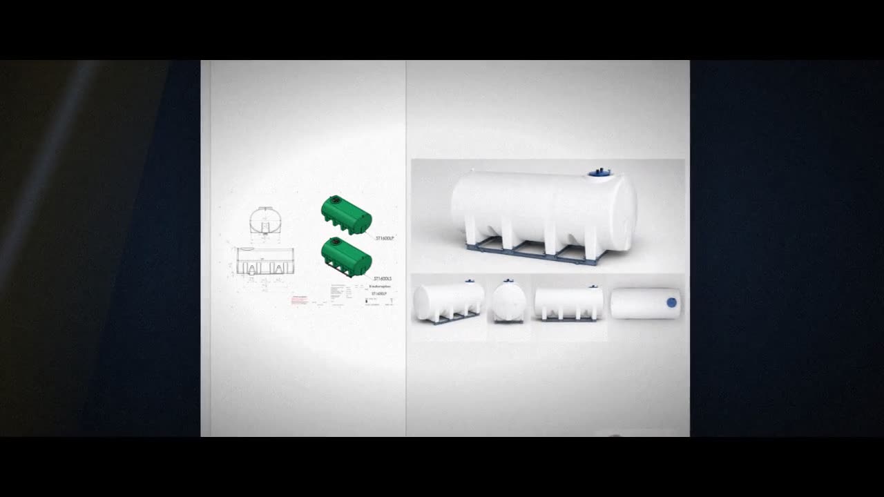 Enduraplas 1600 Gallon White Horizontal Sump Bottom Leg Tank w/ Frame video