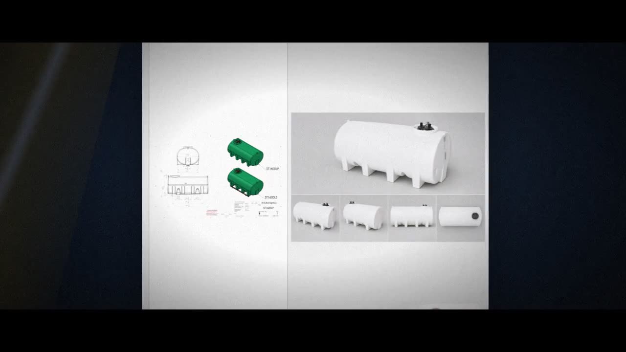 Enduraplas 1600 Gallon White Horizontal Sump Bottom Leg Tank video