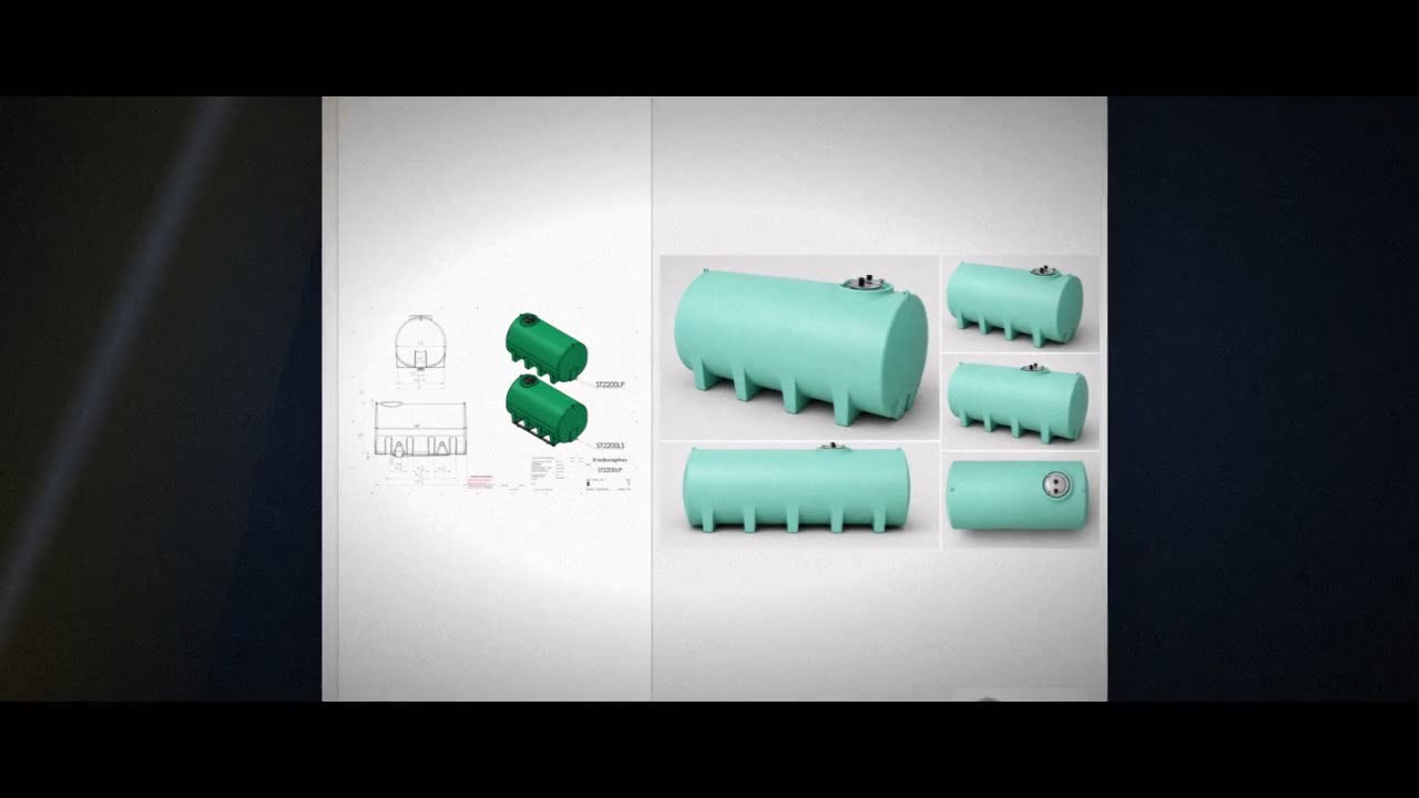 Enduraplas 2200 Gallon Green Horizontal Sump Bottom Leg Tank video