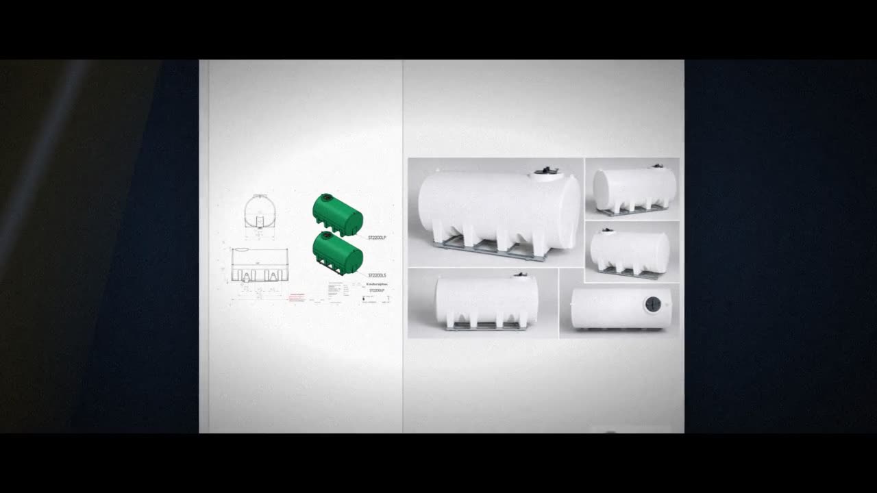 Enduraplas 2200 Gallon White Horizontal Sump Bottom Leg Tank w/ Frame video