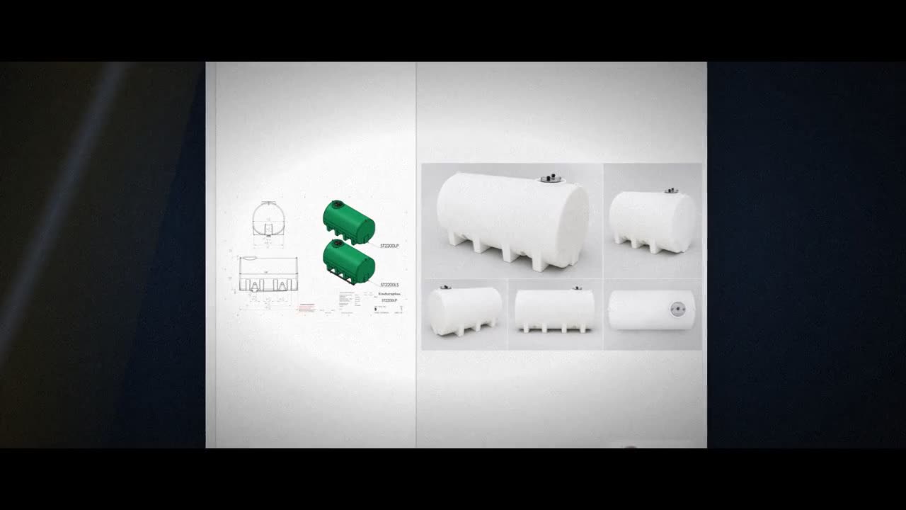 Enduraplas 2200 Gallon White Horizontal Sump Bottom Leg Tank video