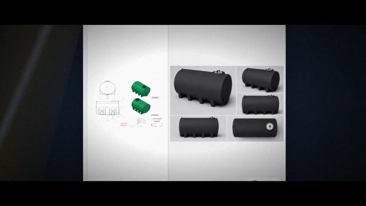 Enduraplas 2500 Gallon Black Horizontal Sump Bottom Leg Tank video