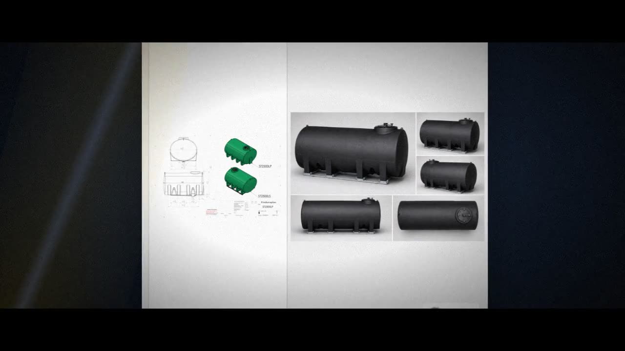 Enduraplas 2500 Gallon Black Horizontal Sump Bottom Leg Tank w/ Frame video