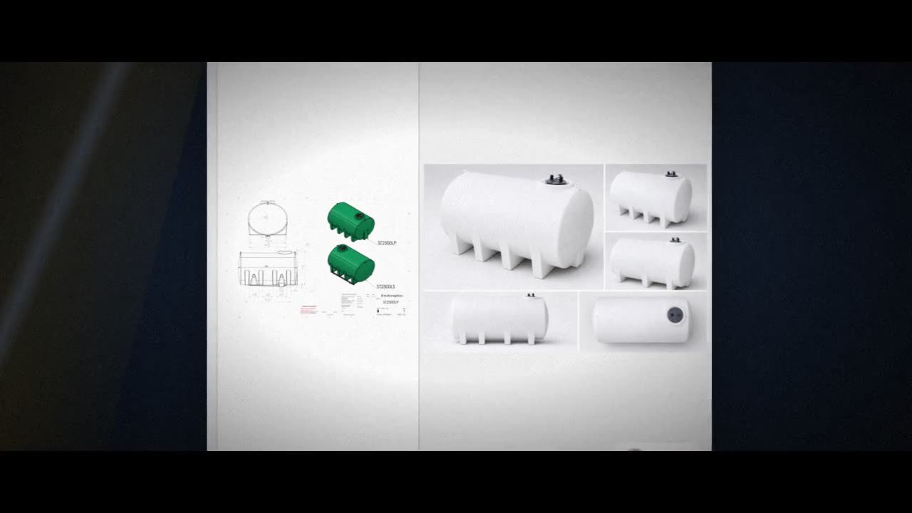Enduraplas 2500 Gallon White Horizontal Sump Bottom Leg Tank video