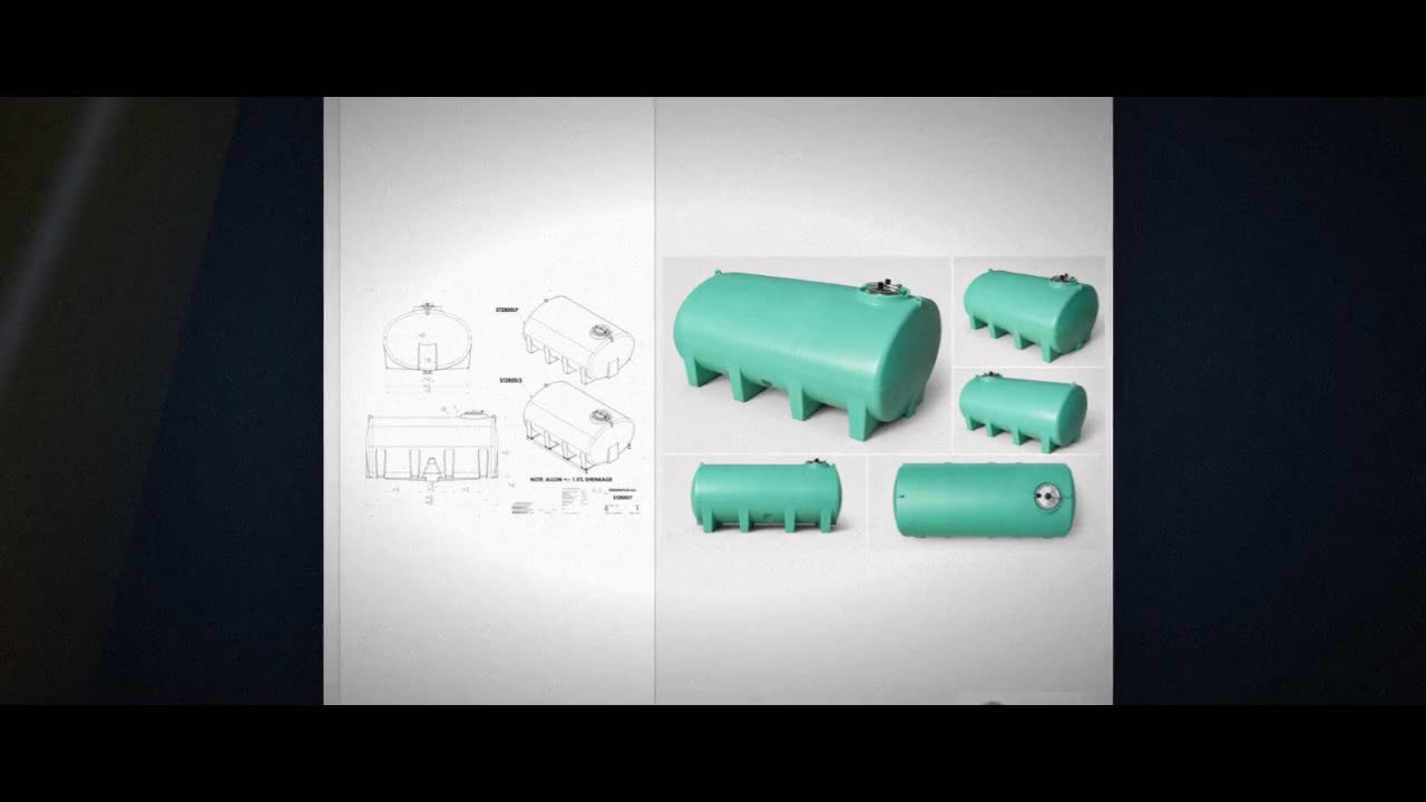 Enduraplas 2800 Gallon Green Horizontal Sump Bottom Leg Tank video