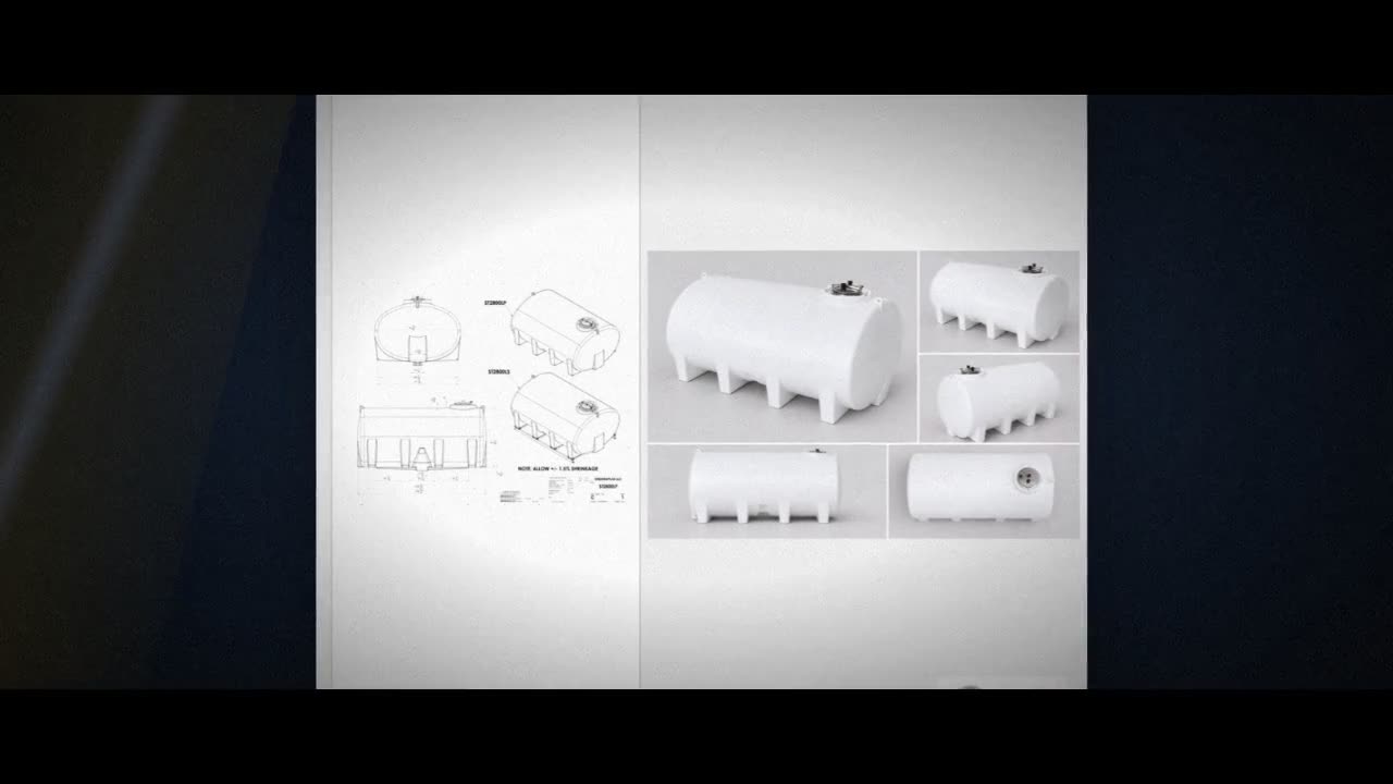 Enduraplas 2800 Gallon White Horizontal Sump Bottom Leg Tank video