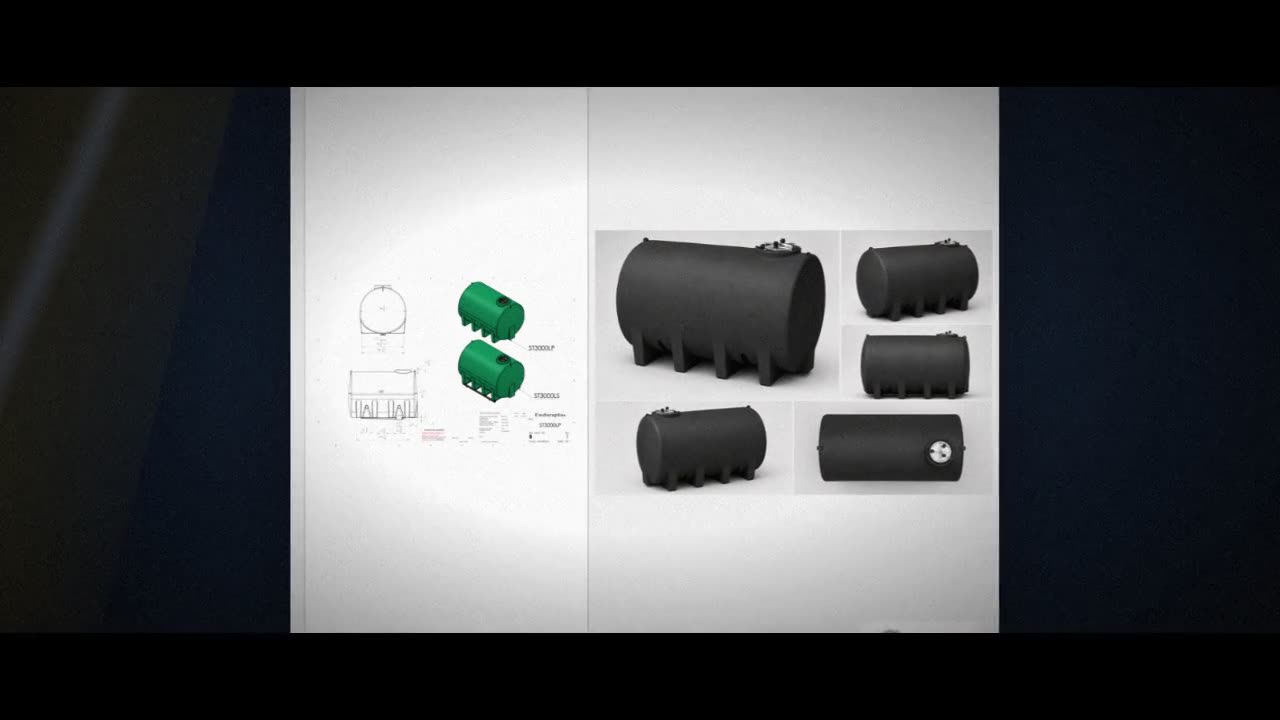 Enduraplas 3000 Gallon Black Horizontal Sump Bottom Leg Tank video