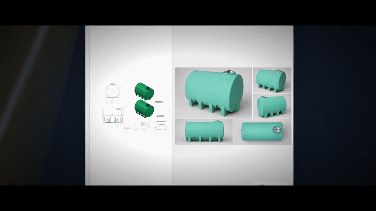 Enduraplas 3000 Gallon Green Horizontal Sump Bottom Leg Tank video