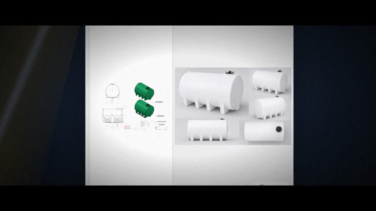 Enduraplas 3000 Gallon White Horizontal Sump Bottom Leg Tank video