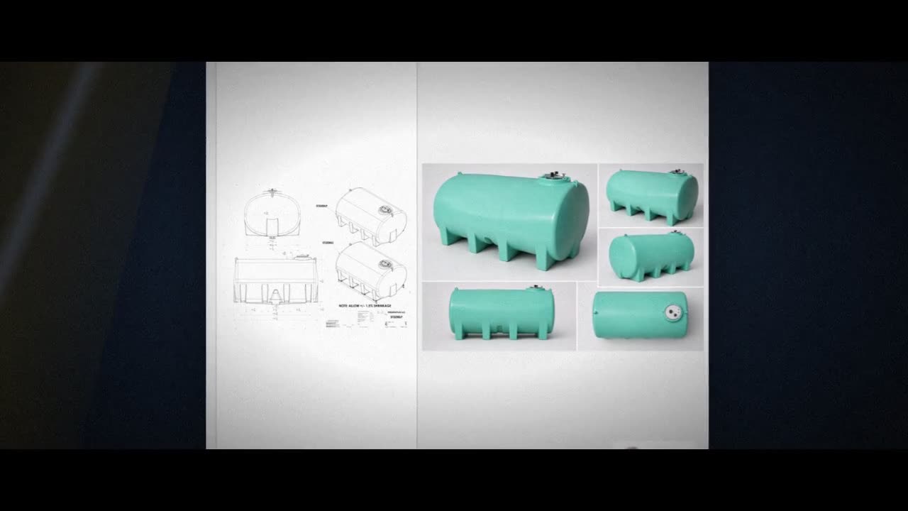 Enduraplas 3200 Gallon Green Horizontal Sump Bottom Leg Tank video