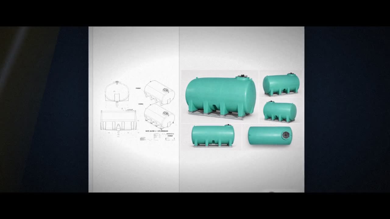 Enduraplas 3200 Gallon Green Horizontal Sump Bottom Leg Tank w/ Frame video