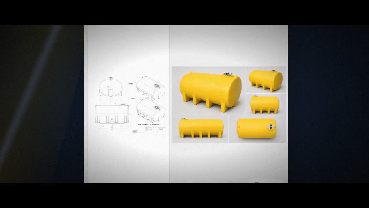 Enduraplas 3200 Gallon Yellow Horizontal Sump Bottom Leg Tank video