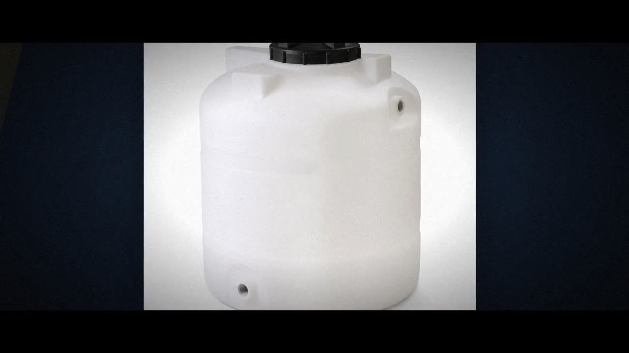 100 Gallon Plastic Horizontal Leg Tank video