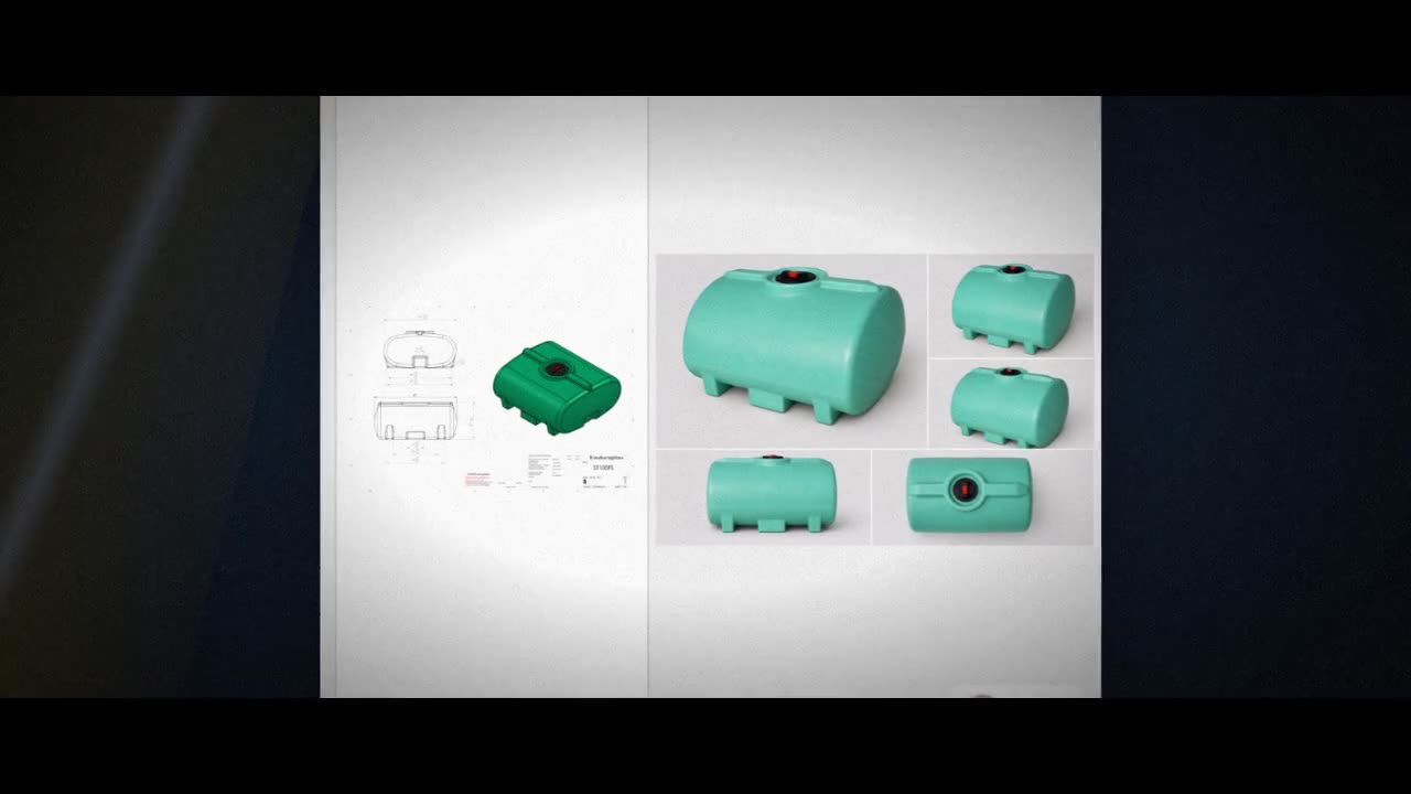 Enduraplas 100 Gallon Green Horizontal Leg Tank video