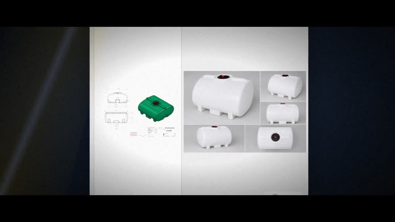 Enduraplas 100 Gallon White Horizontal Leg Tank video