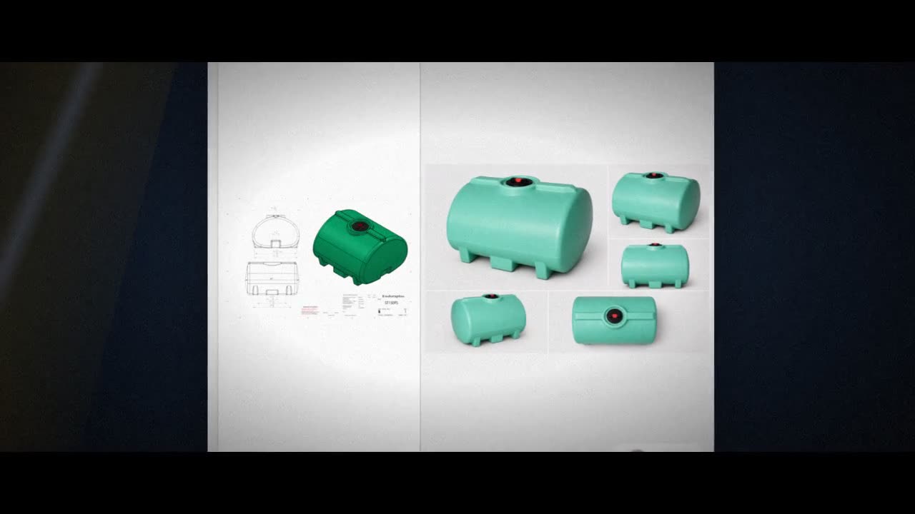 Enduraplas 150 Gallon Green Horizontal Leg Tank video