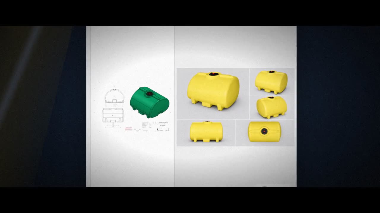 Enduraplas 150 Gallon Yellow Horizontal Leg Tank video