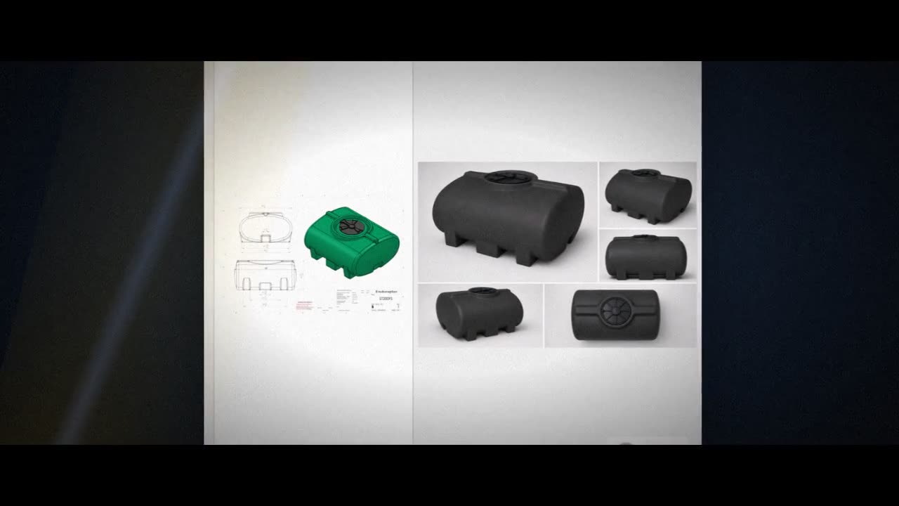Enduraplas 200 Gallon Black Horizontal Leg Tank video