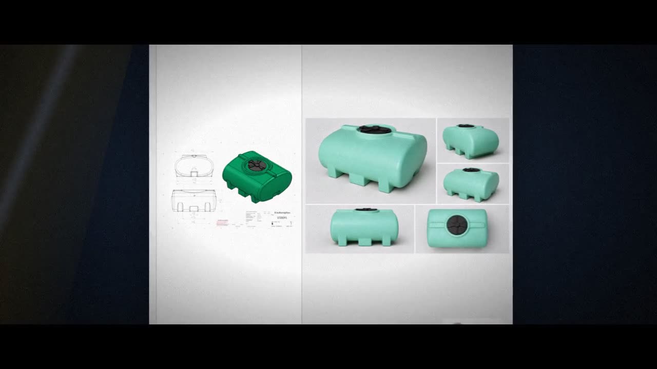 Enduraplas 200 Gallon Green Horizontal Leg Tank video