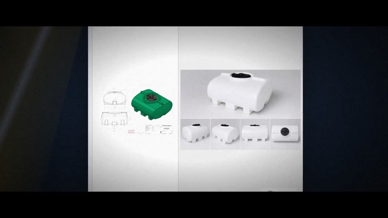 Enduraplas 200 Gallon White Horizontal Leg Tank video