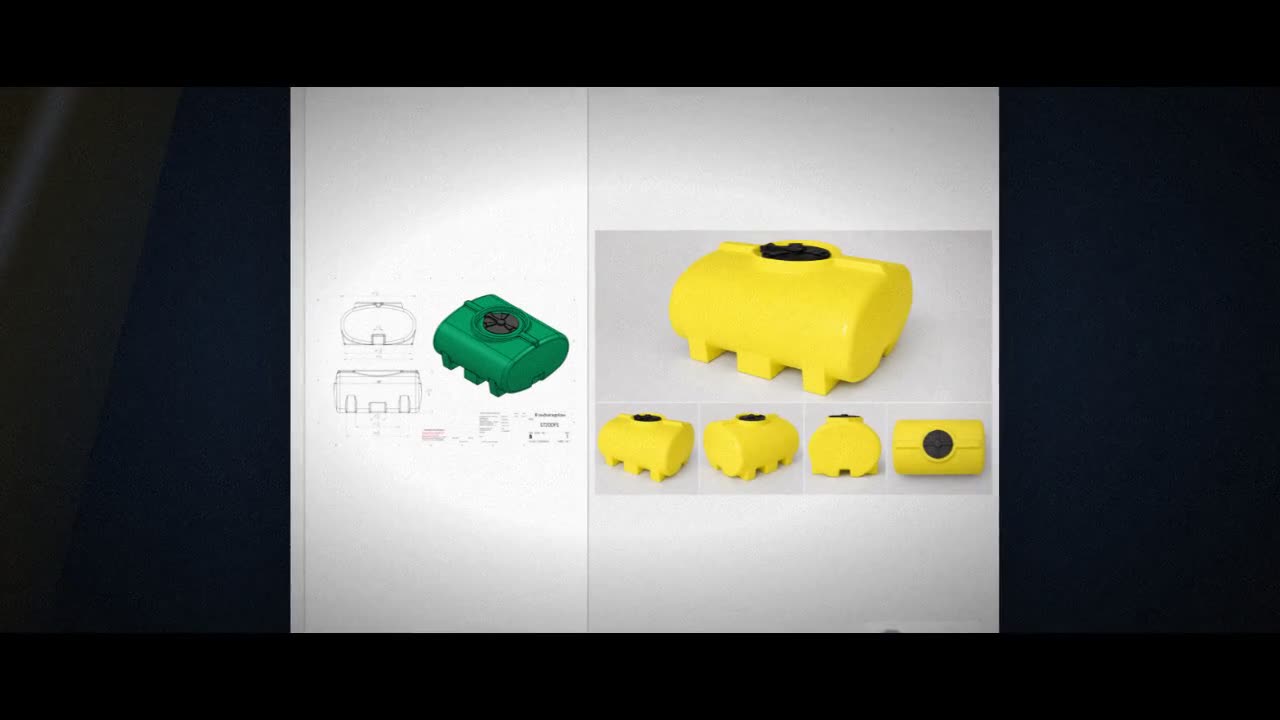 Enduraplas 200 Gallon Yellow Horizontal Leg Tank video